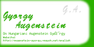 gyorgy augenstein business card